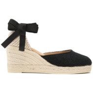  εσπαντρίγιες manebi organic hemp low wedge espadrilles o 7.9 wl μαύρο