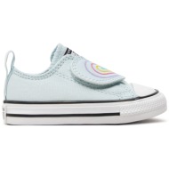  sneakers converse chuck taylor all star heart strap easy-on a08380c γκρι