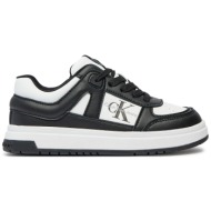  αθλητικά calvin klein jeans low cut lace-up/sneaker v3x9-81060-1355 m μαύρο