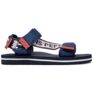  σανδάλια pepe jeans pool one b pbs70063 σκούρο μπλε