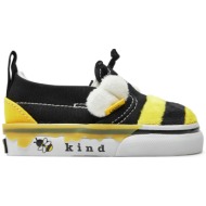  πάνινα παπούτσια vans slip-on v bee vn000cmqy231 μαύρο