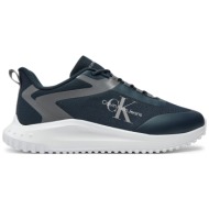  αθλητικά calvin klein eva runner low lace ml mix ym0ym00968 σκούρο μπλε