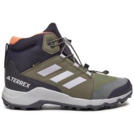  παπούτσια πεζοπορίας adidas terrex mid gtx gore-tex id0928 πράσινο