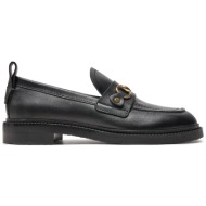  loafers see by chloé sb43032a μαύρο