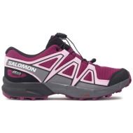  παπούτσια πεζοπορίας salomon speedcross waterproof l47574300 μωβ