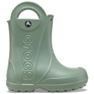  γαλότσες crocs handle rain boot kids 12803 πράσινο