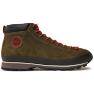  παπούτσια πεζοπορίας lomer bio naturale mid mtx suede 50085/a χακί