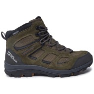  παπούτσια πεζοπορίας jack wolfskin vojo 3 texapore mid m 4042462 χακί