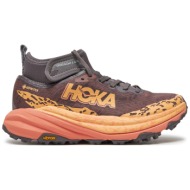  παπούτσια για τρέξιμο hoka speedgoat 6 mid gtx gore-tex 1155153 μπλε