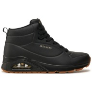  αθλητικά skechers uno high 177097/bbk μαύρο