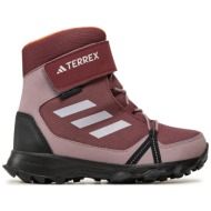  παπούτσια πεζοπορίας adidas terrex snow hook-and-loop cold.rdy id0936 καφέ