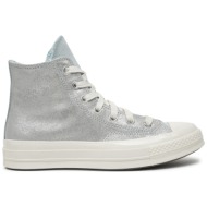  sneakers converse chuck 70 suede shimmer a08224c γκρι