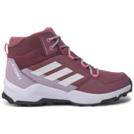  παπούτσια πεζοπορίας adidas terrex ax4r mid if6524 καφέ