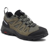  παπούτσια πεζοπορίας salomon x ward leather gore-tex l47182200 πράσινο