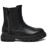  μποτάκια calvin klein jeans chelsea boot v3a5-81019-1355 s μαύρο