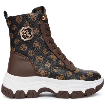 μποτίνια guess flfbnz fal12 καφέ