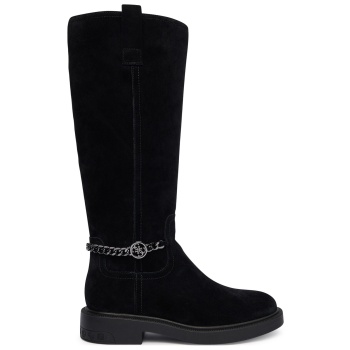 μπότες guess flfyn2 lea11 μαύρο