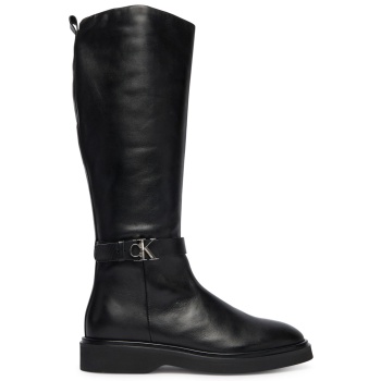 μπότες calvin klein knee boot w/ metal