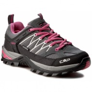  μποτάκια πεζοπορίας cmp - rigel low trekking shoes wp 3q54456 grey/fuxia/ice 103q