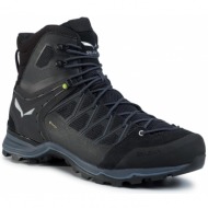  μποτάκια πεζοπορίας salewa - ms mnt trainer lite mid gtx gore-tex 61359-0971 black/black