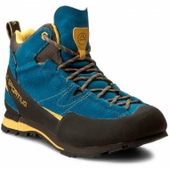  μποτάκια πεζοπορίας la sportiva - boulder x mid gtx gore-tex 17eby blue/yellow