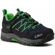  παπούτσια πεζοπορίας cmp - kids rigel low trekking shoes wp 3q13244j b.blue/gecko 51ak 1
