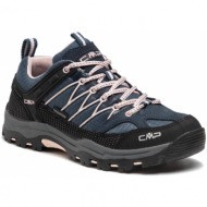  παπούτσια πεζοπορίας cmp - rigel low trekking shoe kids wp 3q54554j asphalt/rose 54ug