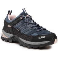  παπούτσια πεζοπορίας cmp - rigel low wmn trekking shoe wp 3q54456 asphalt/antracite/rose 53ug