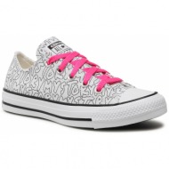  sneakers converse - ctas ox 170297c white/hyper pink/black