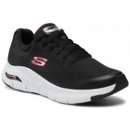  αθλητικά skechers - arch fit 232040/bkrd black/red