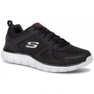  παπούτσια skechers - scloric 52631/bkrd black/red