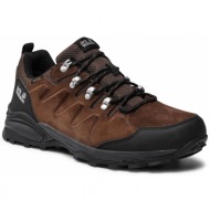  παπούτσια πεζοπορίας jack wolfskin - refugio texapore low m 4049851 brown/phantom