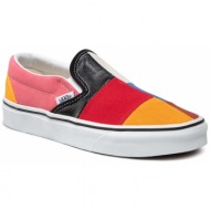  πάνινα παπούτσια vans - classic slip-on vn0a38f7vmf1 (patchwork) multi/ture wh