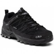  παπούτσια πεζοπορίας cmp - rigel low trekking shoes wp 3q13247 nero/nero 72yf