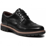  κλειστά παπούτσια clarks - batcombe wing 261271927 black leather