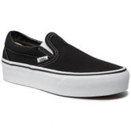 πάνινα παπούτσια vans - classic slip-on p vn00018eblk μαύρο