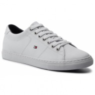  αθλητικά tommy hilfiger - essential leather sneaker fm0fm02157 white 100