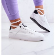  leather sneakers big star jj274211 white and black