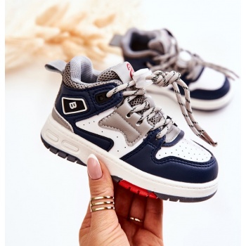 children`s high sport shoes navy blue σε προσφορά