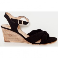  black gusset sandals camaieu - women