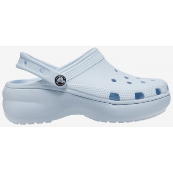 light blue women`s slippers on the