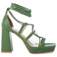  trendyol green platform women`s classic heeled shoes