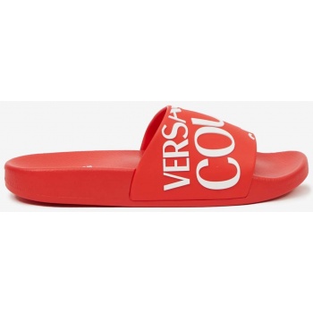 red women`s slippers versace jeans σε προσφορά