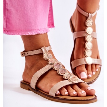 women`s sandals with a decorative belt