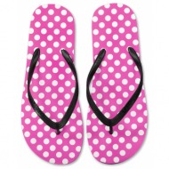  women`s flip-flops frogies dots