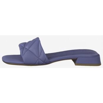 tamaris blue leather slippers - women σε προσφορά