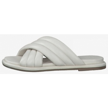 white tamaris leather slippers - women σε προσφορά