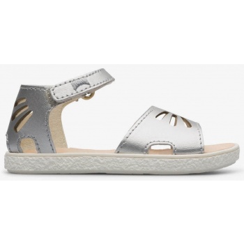girls` leather sandals in silver camper σε προσφορά