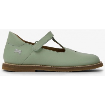 green girls leather shoes camper - girls