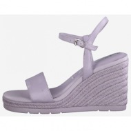  light purple tamaris leather gusset sandals - women